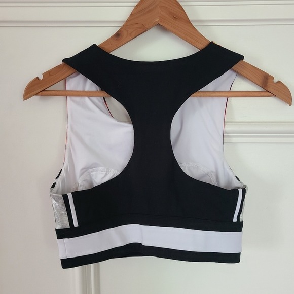 NO KA'OI Lalani Hanu Colourful Striped Performance Compression Sports Bra Small - Picture 4 of 7